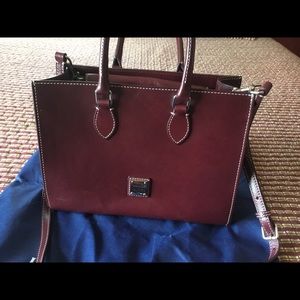 Dooney &Burke smooth leather Janie tote